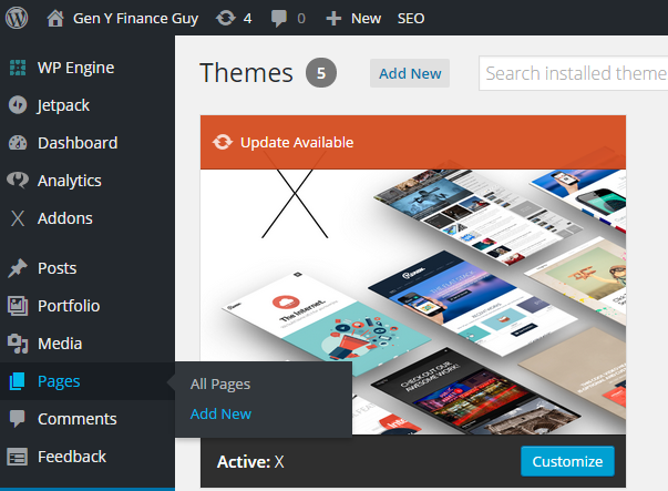 Create a page