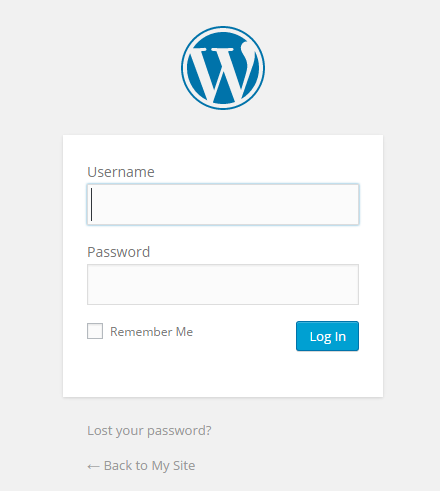 wordpress admin login