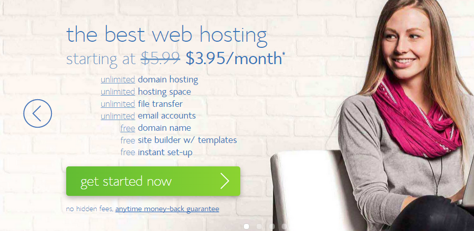 Bluehost Step 1