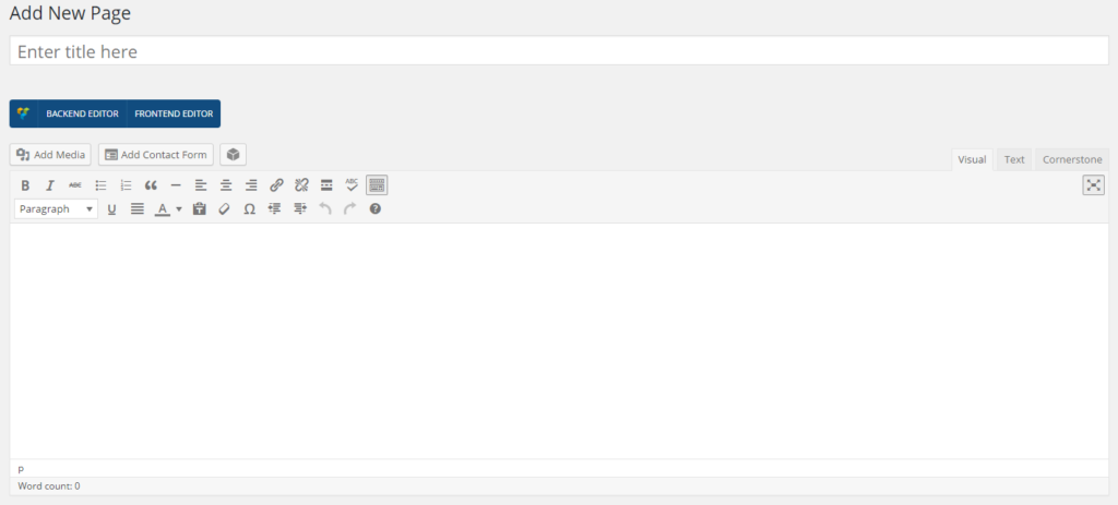 Add Page Title and Content