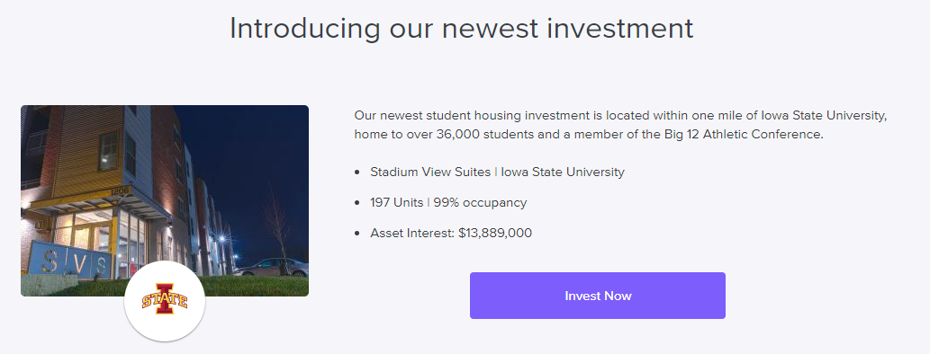 First RU Student Housing Investment